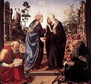 Piero di Cosimo The Visitation with Sts Nicholas and Anthony oil painting reproduction